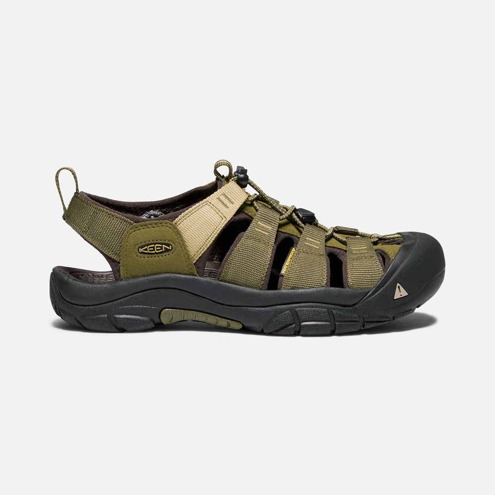 Sandales de Randonnée Keen Homme Vert Olive Foncé | Newport Hydro | CJHPN-8193